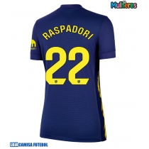 Camisa de Futebol Atletico Madrid Giacomo Raspadori #22 Equipamento Secundário Mulheres 2025-26 Manga Curta